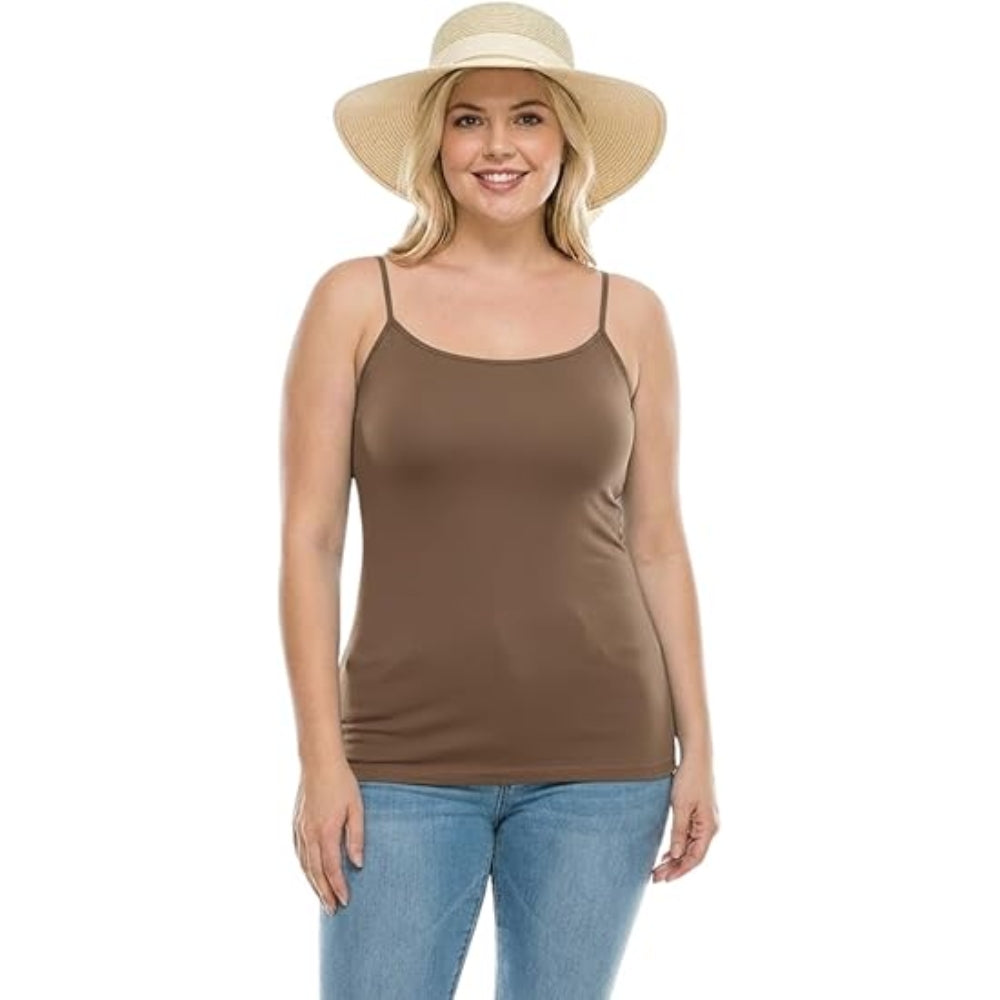 Women Strappy Tank Top Longline Cami Vest