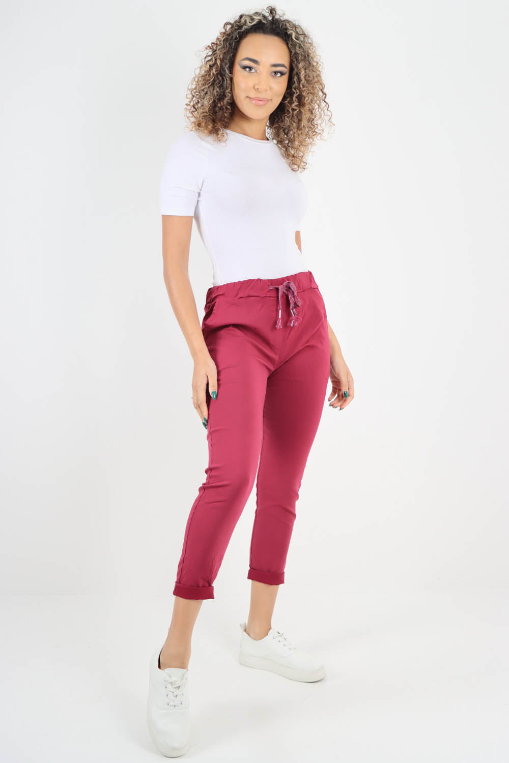 Plain Back Pockets Magic Pants