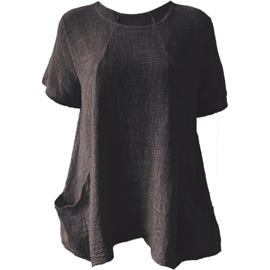 Italian Hanky Hem T-Shirt Tops