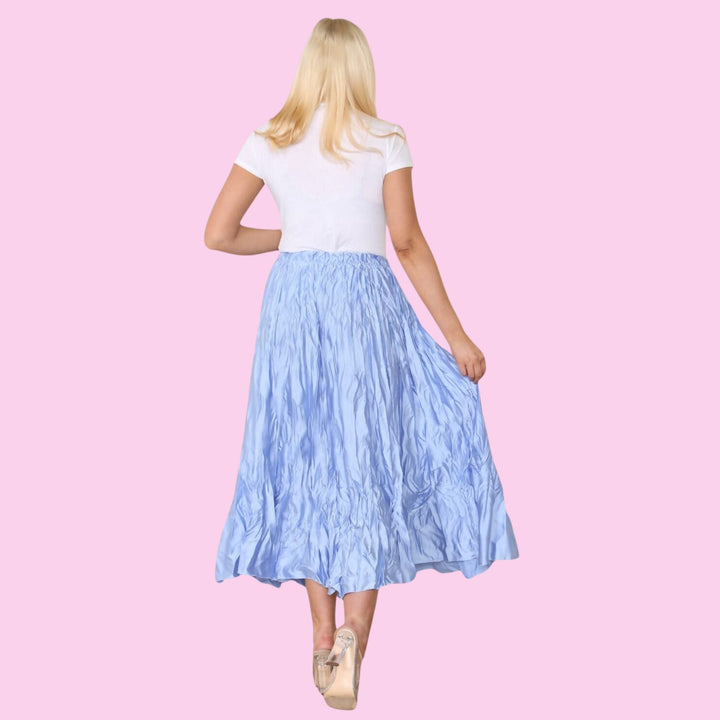 CRINKLE MAXI SKIRT