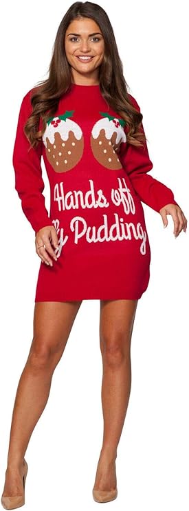Christmas Novelty Knitted Tunic Retro Dress