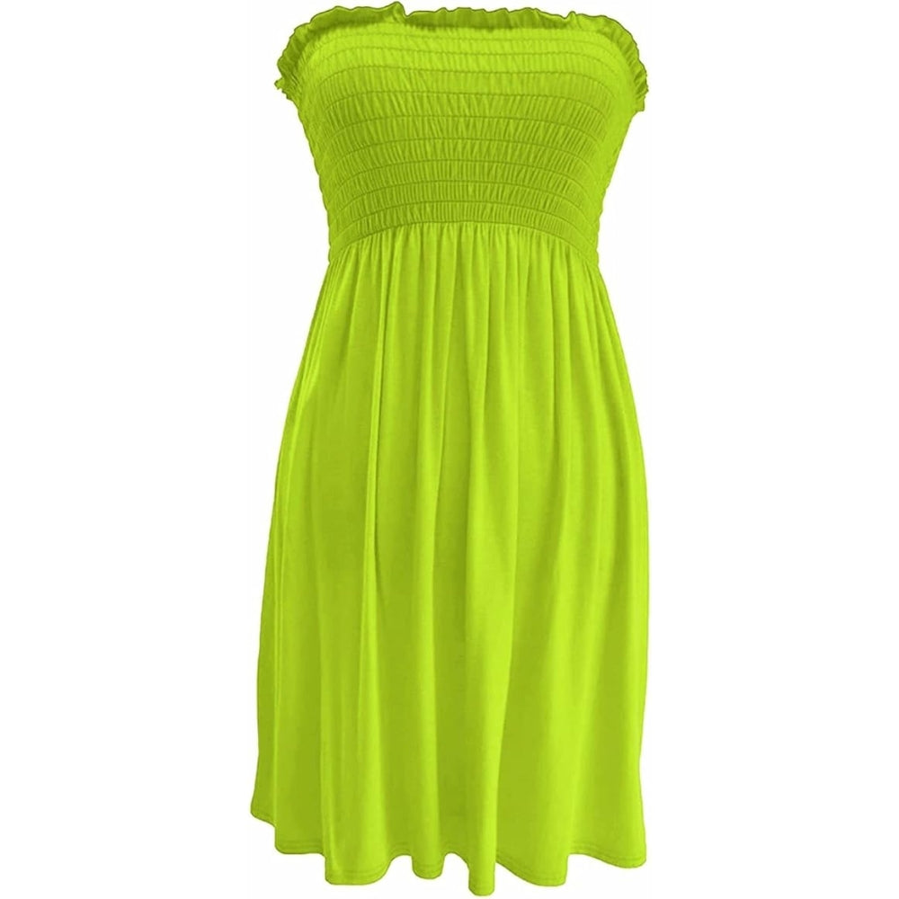 Women’s Neon Bandeau Midi Dress