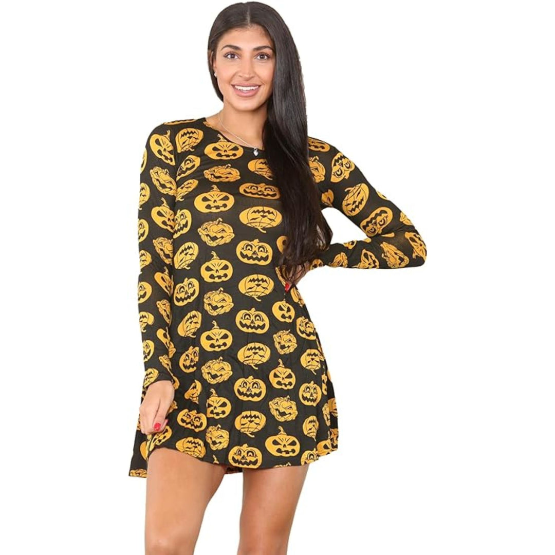 Pumpkin Swing Dress
