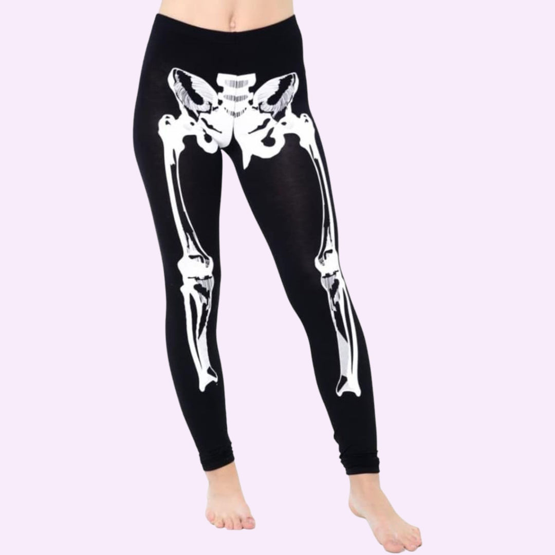 Skeleton Print Legging