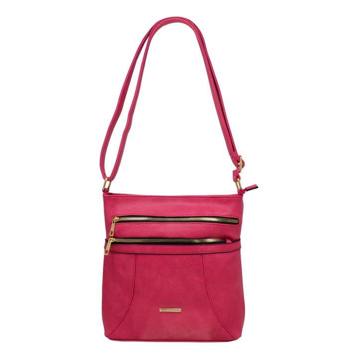 Classic Double Front Zipper Crossbody