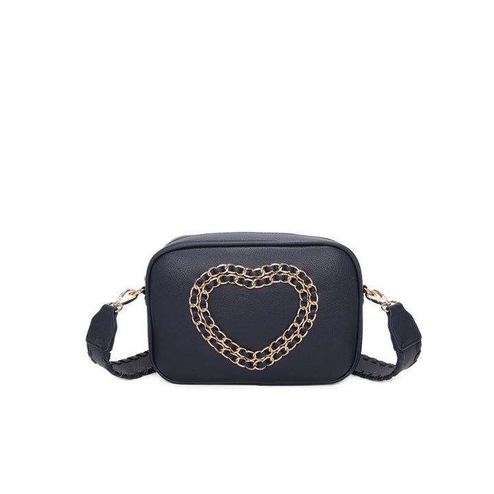 JM1356 Heart embroidered Cross body bag