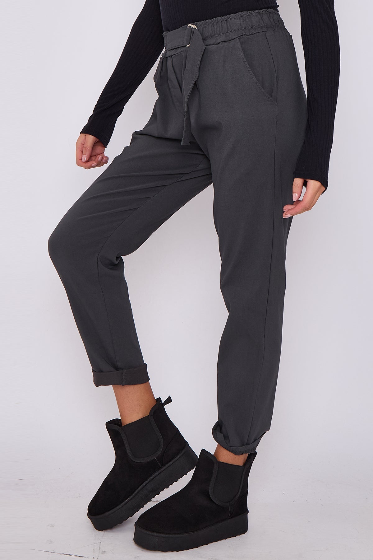 Premium Flat Front D-Ring Magic Trousers