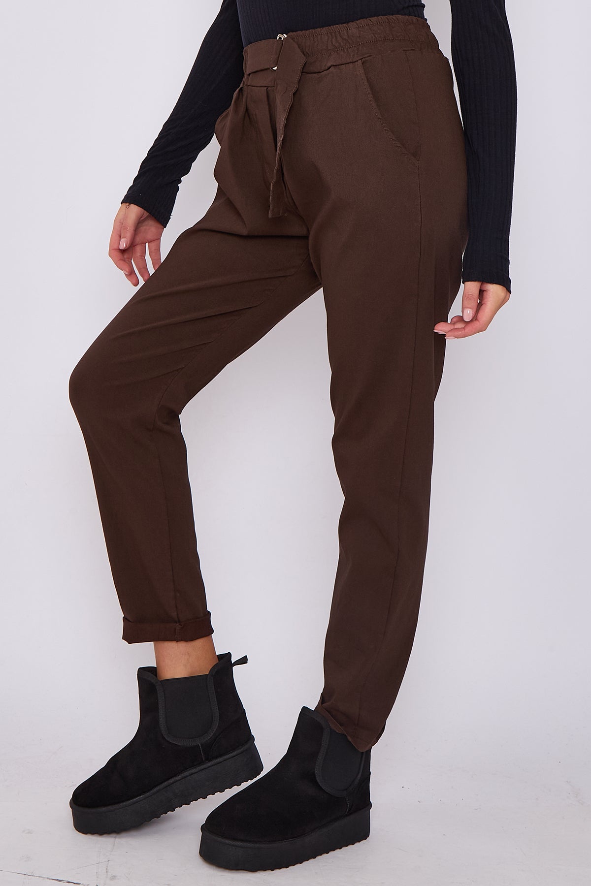 Premium Flat Front D-Ring Magic Trousers