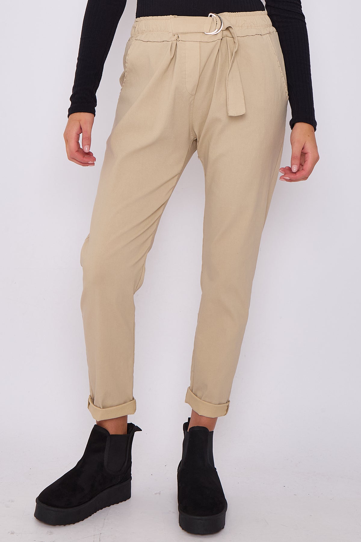 Premium Flat Front D-Ring Magic Trousers