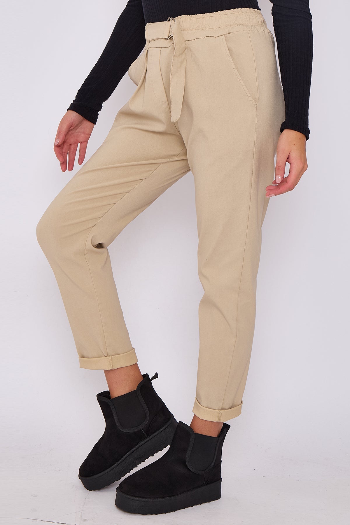 Premium Flat Front D-Ring Magic Trousers