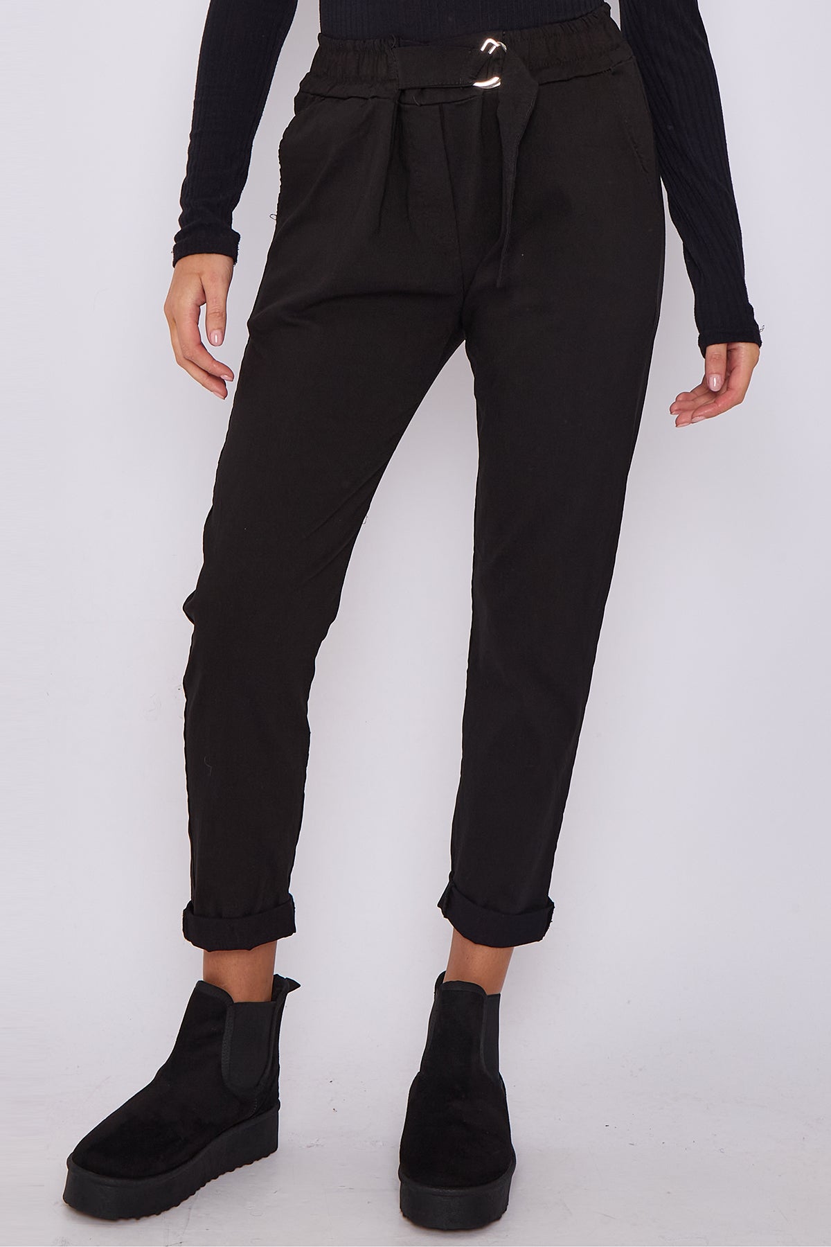 Premium Flat Front D-Ring Magic Trousers