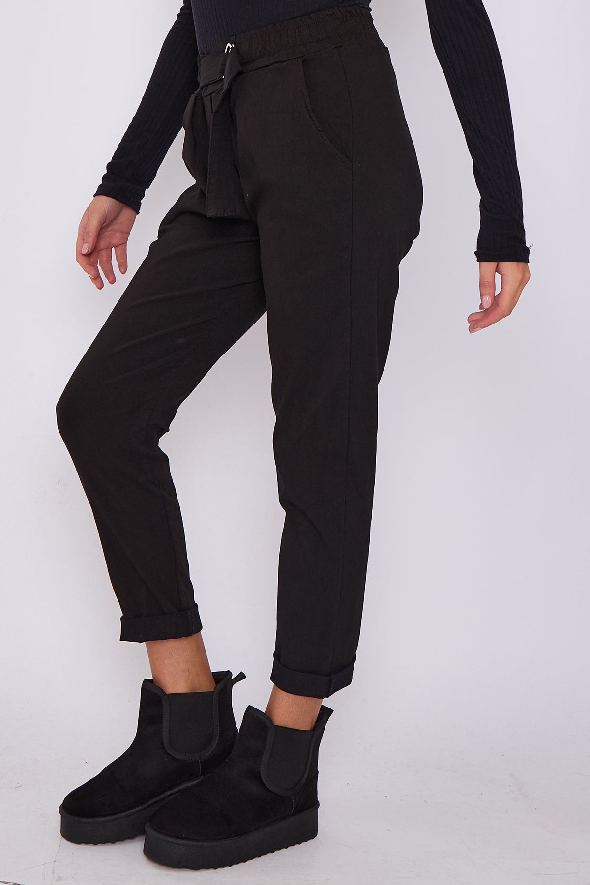 Premium Flat Front D-Ring Magic Trousers
