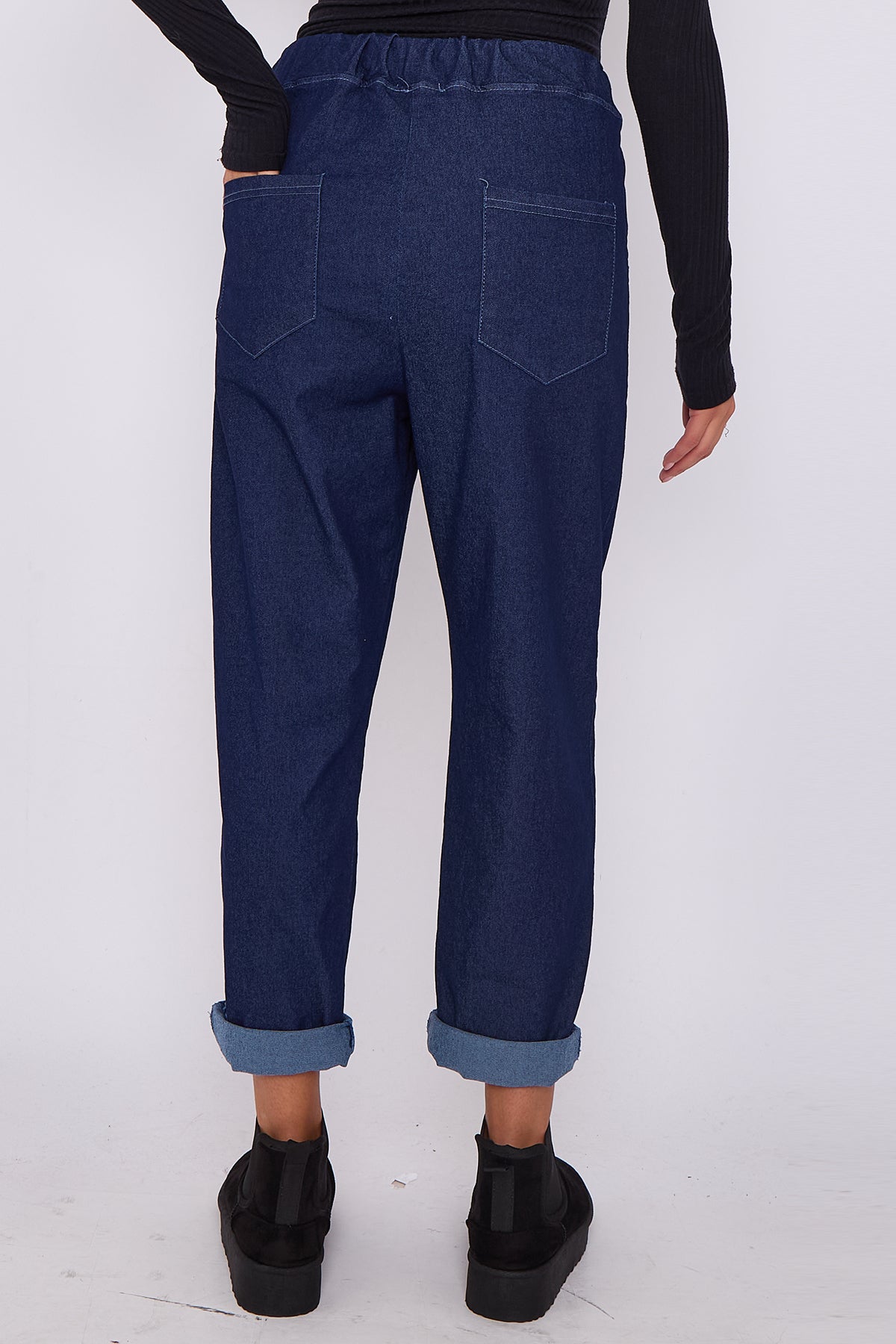 Italian-Style Denim Stretch Magic Trousers