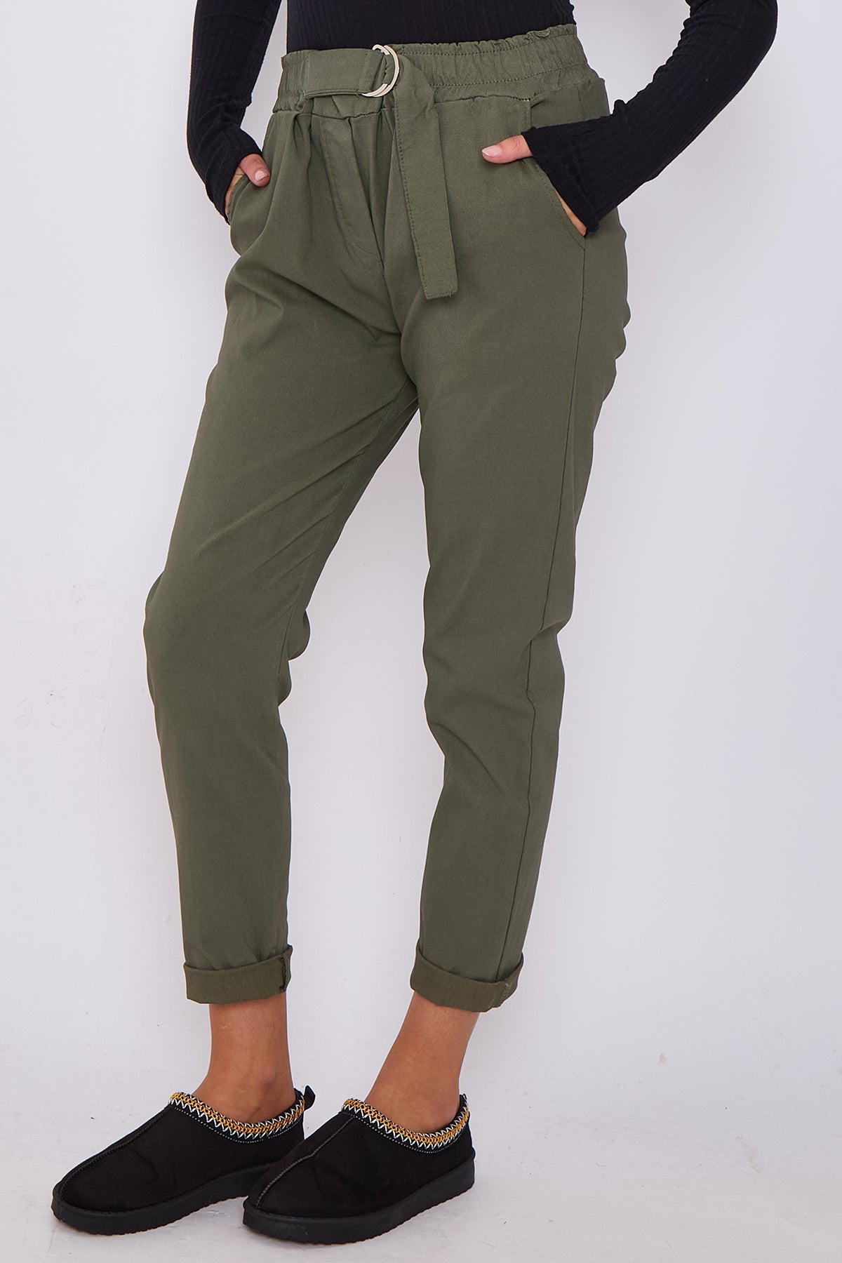 Premium Flat Front D-Ring Magic Trousers