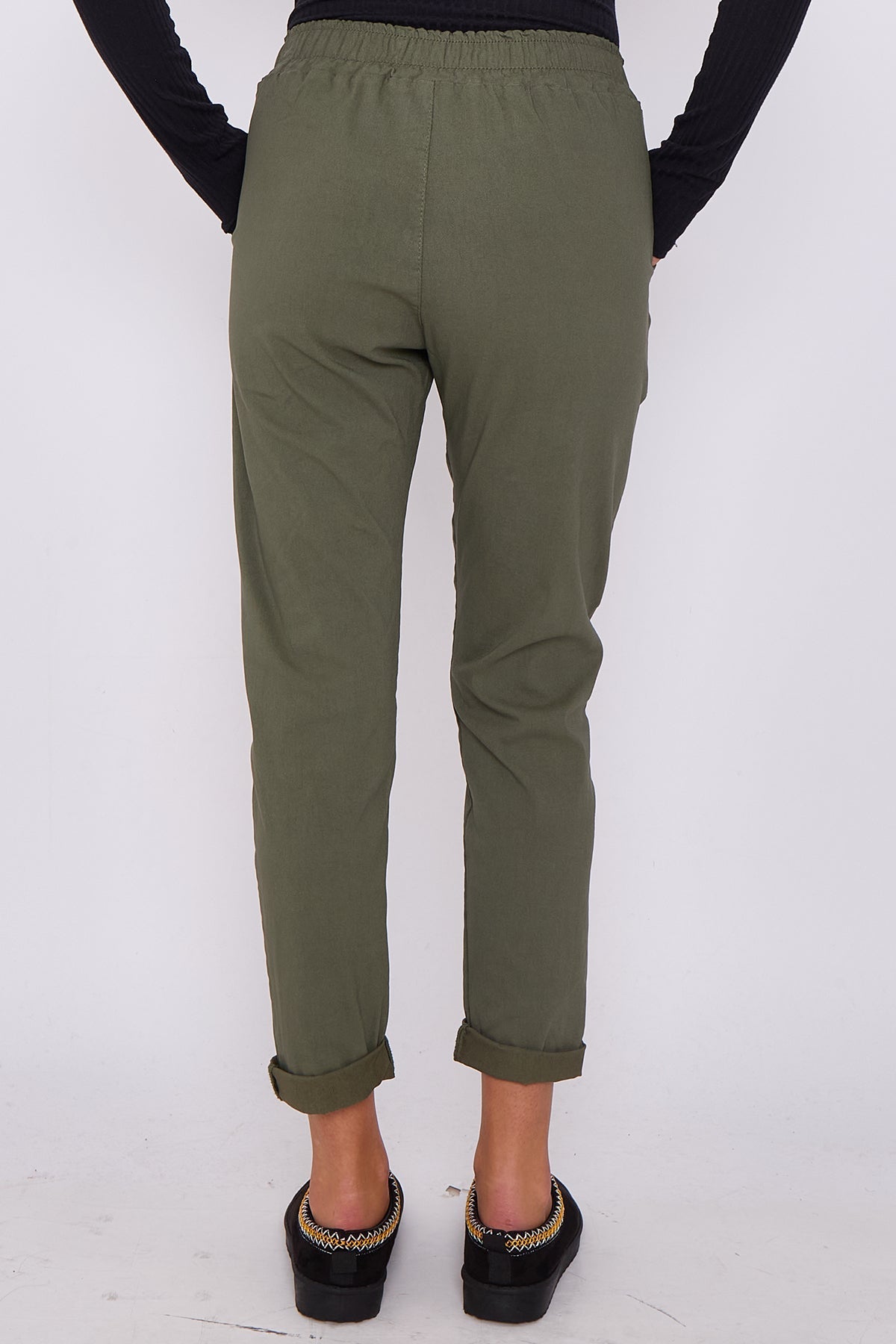 Premium Flat Front D-Ring Magic Trousers