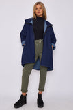 ITALIAN DENIM HOODED JACKET