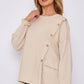Italian-Made Button-Side Top