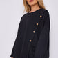 Italian-Made Button-Side Top