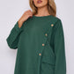 Italian-Made Button-Side Top