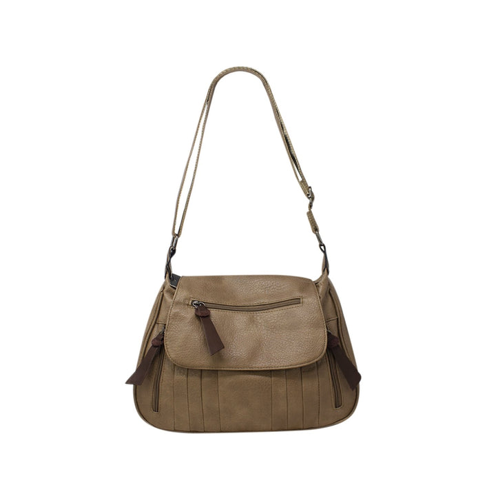 Clasp Front Pocket Crossbody Bag