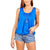 Women’s Bubble Hem Sleeveless Vest Top