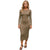 Bodycon Midi Dress Long Sleeve