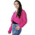 Chunky Cable Knit Cropped Cardigan Women