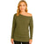 Off Shoulder Batwing Top Long Sleeve