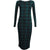 Printed Bodycon Midi Long Sleeve