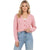 Chunky Cable Knit Cropped Cardigan Women