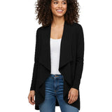 Women Waterfall Cardigan Open Front Draped Blazer