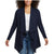 Women Waterfall Cardigan Open Front Draped Blazer