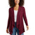 Women Waterfall Cardigan Open Front Draped Blazer