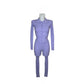 Ribbed knit set top button closure leggings