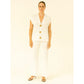 3-gold button short sleeve set