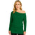 Off Shoulder Batwing Top Long Sleeve