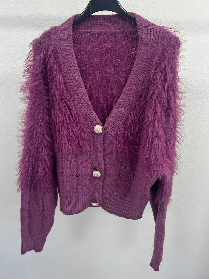 Faux Fur Cardigan