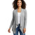 Women Waterfall Cardigan Open Front Draped Blazer