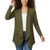 Women Waterfall Cardigan Open Front Draped Blazer