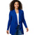 Women Waterfall Cardigan Open Front Draped Blazer