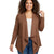Women Waterfall Cardigan Open Front Draped Blazer