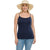 Women Strappy Tank Top Longline Cami Vest