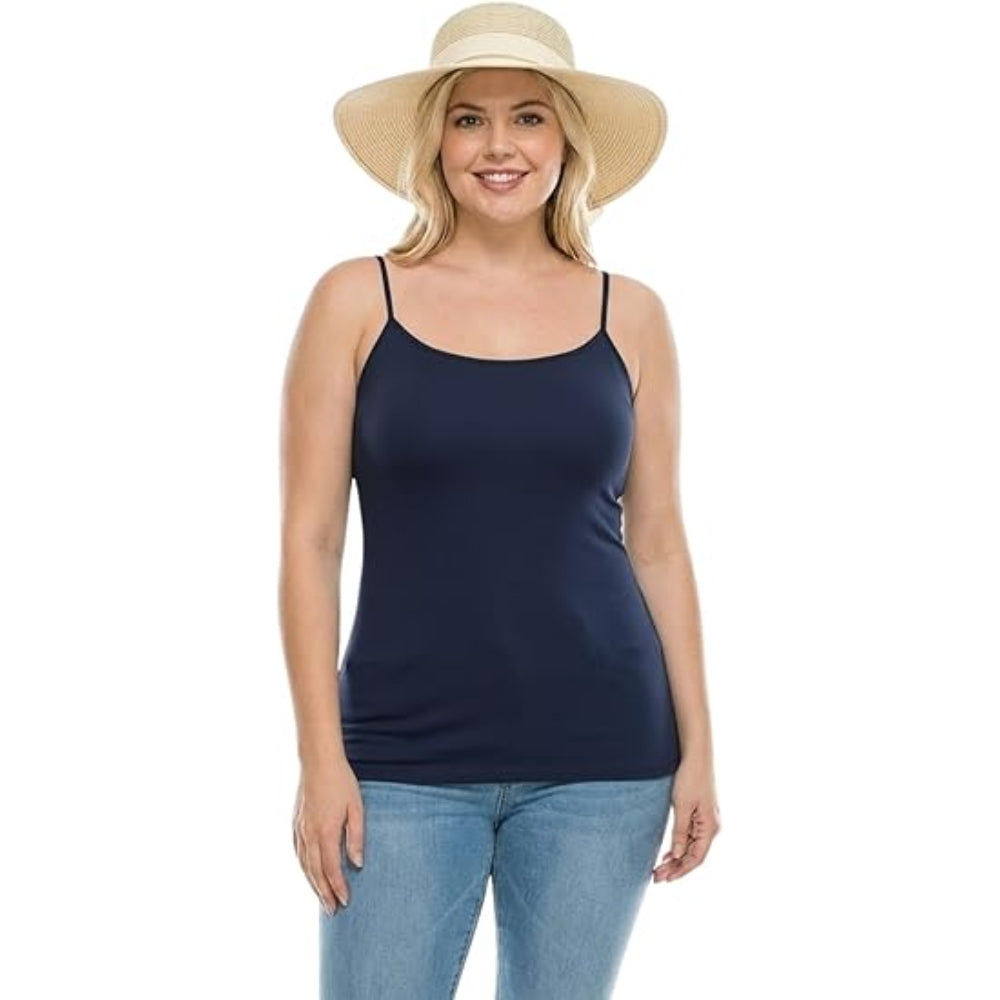 Women Strappy Tank Top Longline Cami Vest