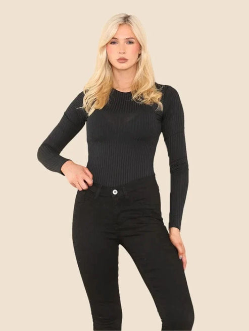 Ribbed Bodysuit