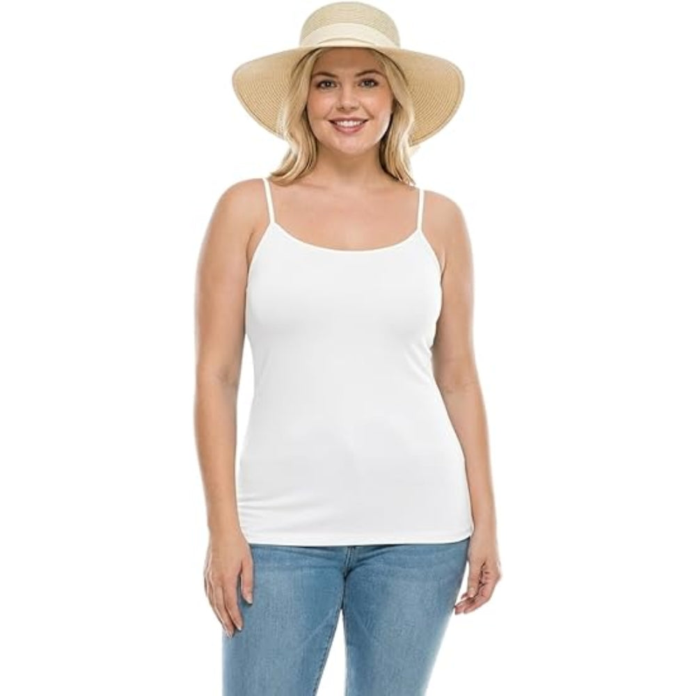 Women Strappy Tank Top Longline Cami Vest