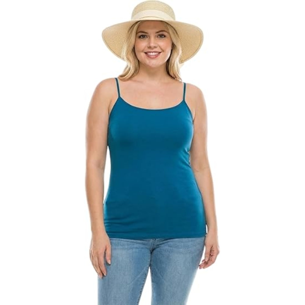 Women Strappy Tank Top Longline Cami Vest