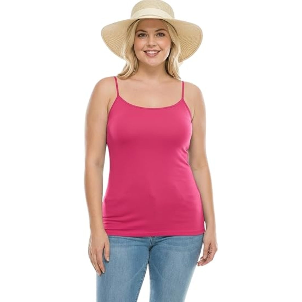 Women Strappy Tank Top Longline Cami Vest