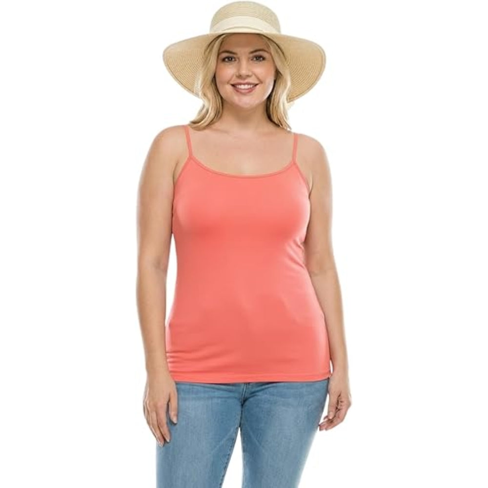 Women Strappy Tank Top Longline Cami Vest