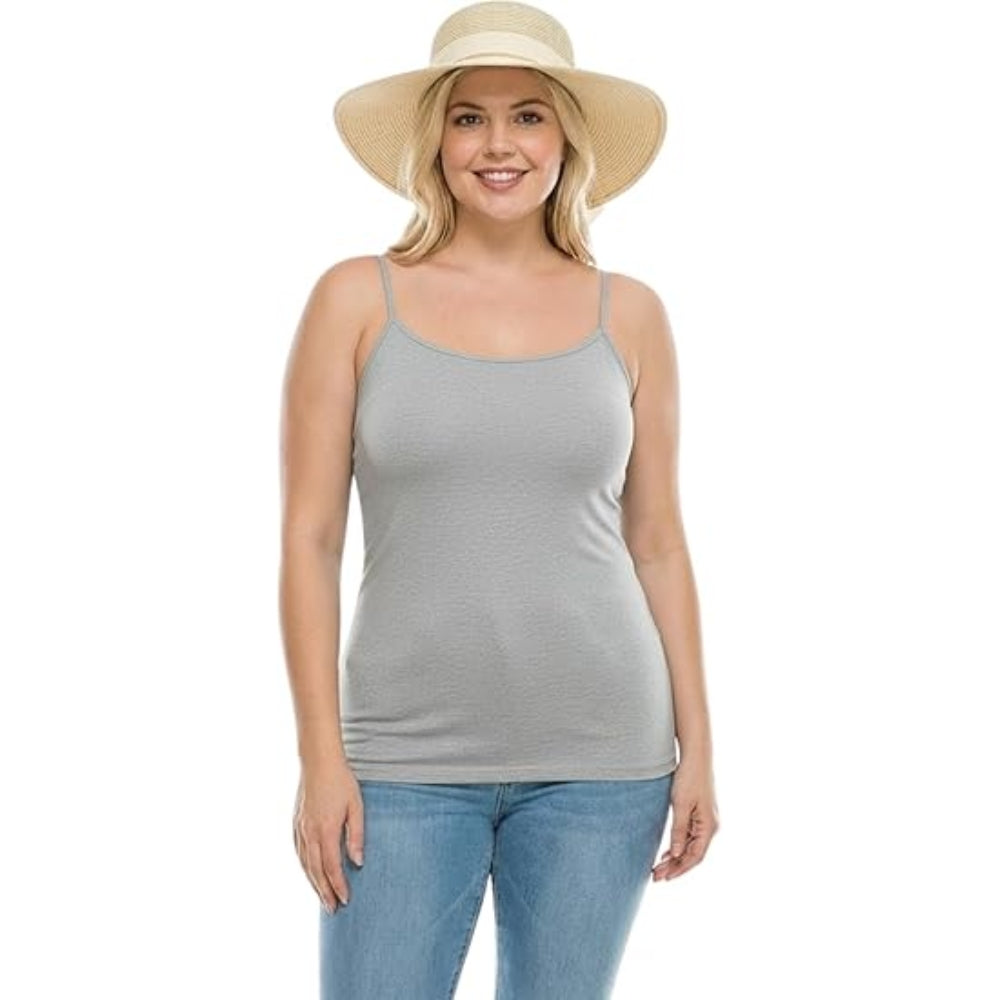 Women Strappy Tank Top Longline Cami Vest