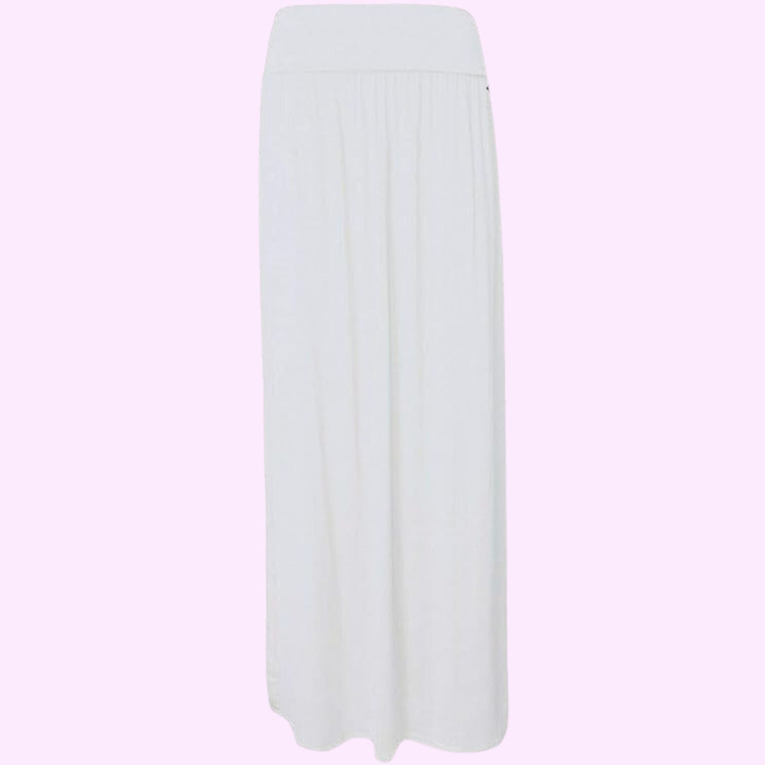 Pleated Fold Over Long Maxi